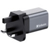 2f3e2093f5718e49e977e0828bd3802d Verbatim GNC-35 GaN Charger 35W with 1 x USB-C PD 35W / 1 x USB-A QC 3.0 (EU/UK/US)