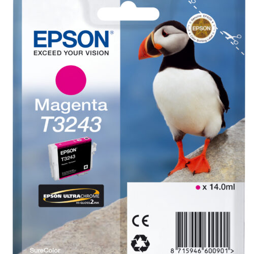 30153383_4550767521 Epson C13T32434010/T3243 Ink cartridge magenta, 980 pages 14ml for Epson SC-P 400