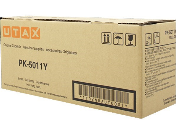 Utax 1T02NRAUT0/PK-5011Y Toner-kit yellow, 5.000 pages ISO/IEC 19798 for TA P-C 3060