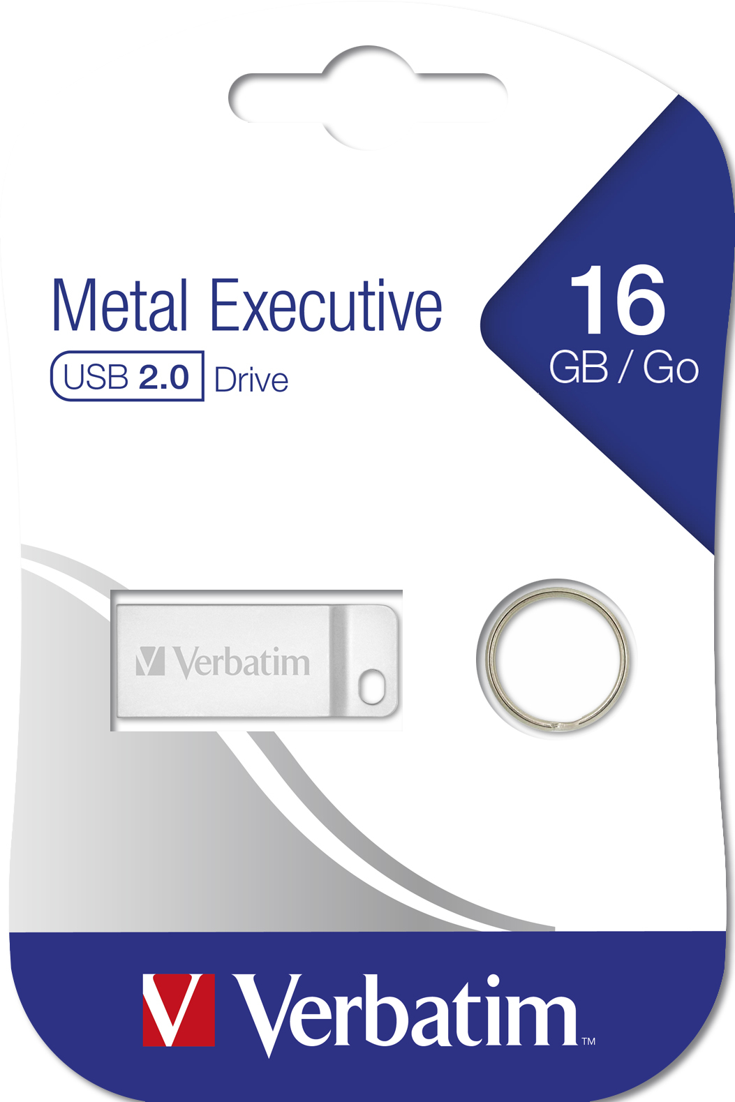 30389242_9565332400 Verbatim Metal Executive - USB Drive 16 GB - Silver
