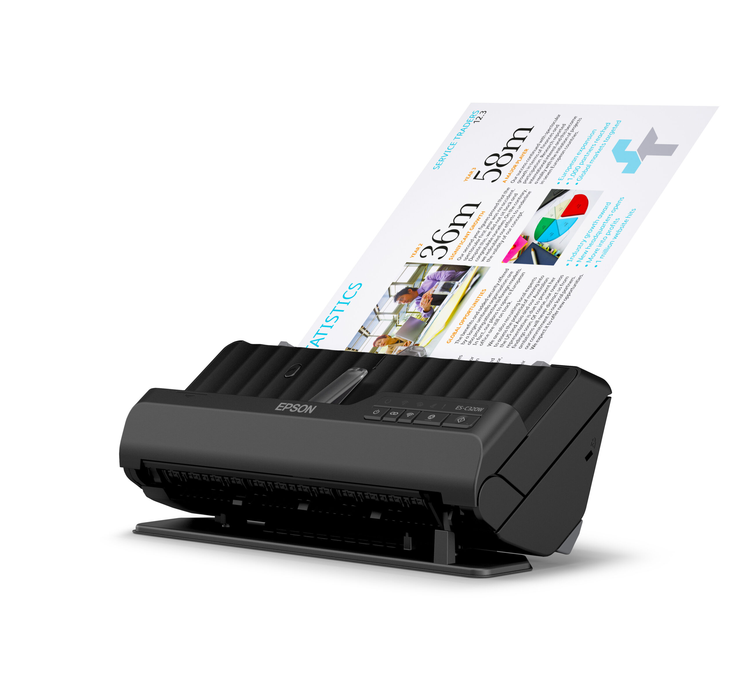 303e91a198c84ca8eb665c742637f3e9 Epson ES-C320W ADF + Sheet-fed scanner 600 x 600 DPI A4 Black