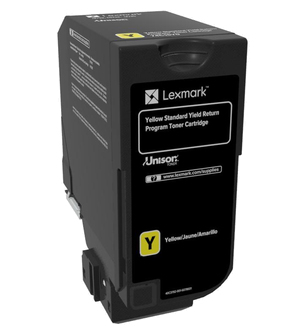 30866959_8955 Lexmark 74C2SY0 Toner-kit yellow return program, 7.000 pages ISO/IEC 19798 for Lexmark CS 720/725/CX 725