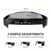 30dc1df4eeed267931c9cfbbbd7dd84350c235a5 Fellowes Computer Monitor Stand with 3 Height Adjustments - Smart Suites Monitor Riser Plus with Storage Area - Ergonomic Adjustable Monitor Stand for Computers - Max Weight 10KG/Max Size 21" - Black