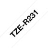 Brother TZE-R231 DirectLabel black on white non adhesive textil 12mm x 4m for Brother P-Touch TZ 3.5-18mm/6-12mm/6-18mm/6-24mm/6-36mm