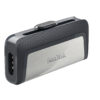 SanDisk Ultra Dual Drive USB Type-C USB flash drive 128 GB USB Type-A / USB Type-C 3.2 Gen 1 (3.1 Gen 1) Black, Silver