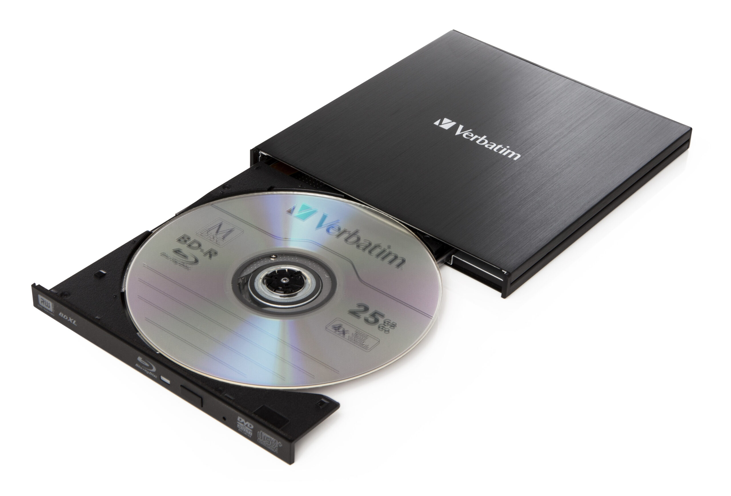 32158352_7256179905 Verbatim External Slimline optical disc drive Blu-Ray RW Black