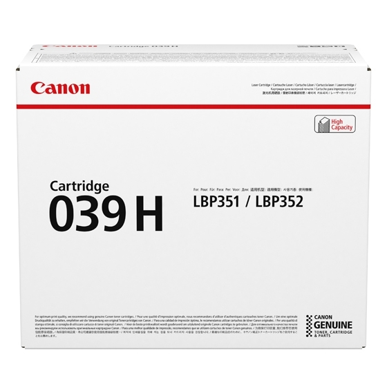 Canon 0288C001/039H Toner cartridge black high-capacity, 25.000 pages ISO/IEC 19752 for Canon LBP-351