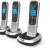 British Telecom BT 2200 Trio DECT telephone Caller ID Black, Silver