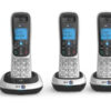 British Telecom BT 2200 Trio DECT telephone Caller ID Black, Silver