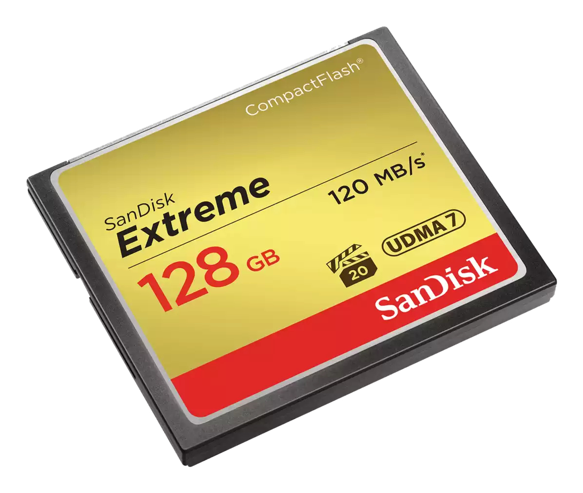 32629d0ff677dd217c52d30acdb1f1e5214bb2e4 SanDisk CF Extreme 128GB CompactFlash