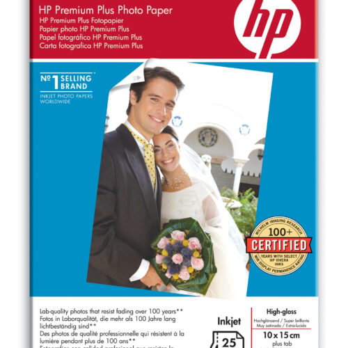 HP Q8027A High-glossy-photopaper Premium + 25 sheet 10x15 cm 280g/m² for InkJet