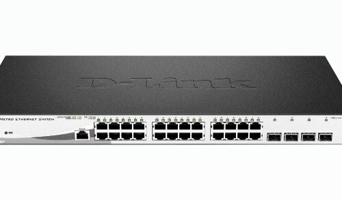 D-Link 28-Port Gigabit PoE+ Smart Managed Switch including 4 x 100/1000Mbps Combo Ports