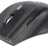 33095156_1424129518 Manhattan Curve Wireless Mouse, Black, Adjustable DPI (800, 1200 or 1600dpi), 2.4Ghz (up to 10m), USB, Optical, Five Button with Scroll Wheel, USB micro receiver, 2x AAA batteries (included), Full size, Low friction base, Three Year Warranty, Blister