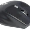 33095156_7905466292 Manhattan Curve Wireless Mouse, Black, Adjustable DPI (800, 1200 or 1600dpi), 2.4Ghz (up to 10m), USB, Optical, Five Button with Scroll Wheel, USB micro receiver, 2x AAA batteries (included), Full size, Low friction base, Three Year Warranty, Blister