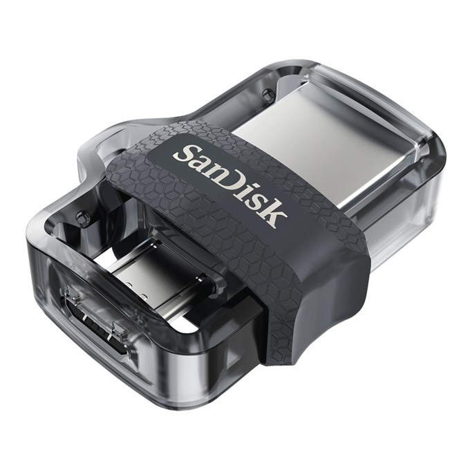 SanDisk 173386 USB flash drive 128 GB USB Type-A / Micro-USB Black, Transparent