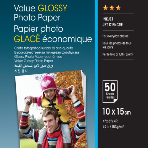 Epson Value Glossy Photo Paper - 10x15cm - 50 sheets