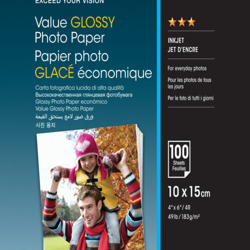 Epson Value Glossy Photo Paper - 10x15cm - 100 sheets