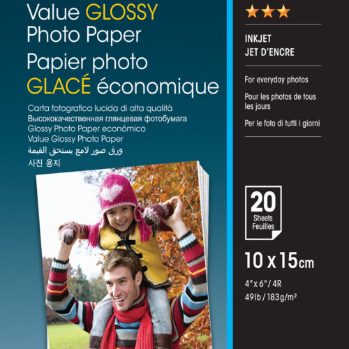Epson Value Glossy Photo Paper - 10x15cm - 20 sheets