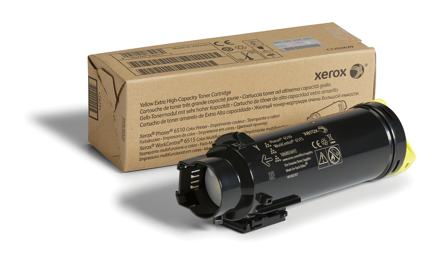 Xerox 106R03692 Toner-kit yellow extra High-Capacity, 4.300 pages ISO/IEC 19752 for Xerox Phaser 6510