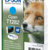 Epson C13T12824012/T1282 Ink cartridge cyan, 175 pages 3,5ml for Epson Stylus S 22/SX 235 W/SX 420/SX 430 W