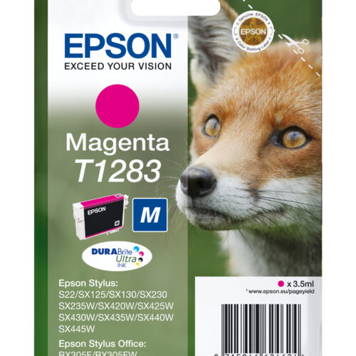 Epson C13T12834012/T1283 Ink cartridge magenta, 140 pages 3,5ml for Epson Stylus S 22/SX 235 W/SX 420/SX 430 W