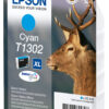 Epson C13T13024012/T1302 Ink cartridge cyan XL, 765 pages 10,1ml for Epson Stylus BX 320/SX 525/WF 3500