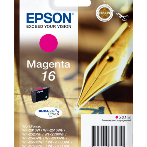Epson C13T16234012/16 Ink cartridge magenta, 165 pages 3,1ml for Epson WF 2010/2660/2750