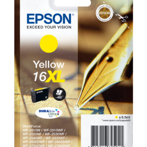 Epson C13T16344012/16XL Ink cartridge yellow high-capacity XL, 450 pages 6,5ml for Epson WF 2010/2660/2750