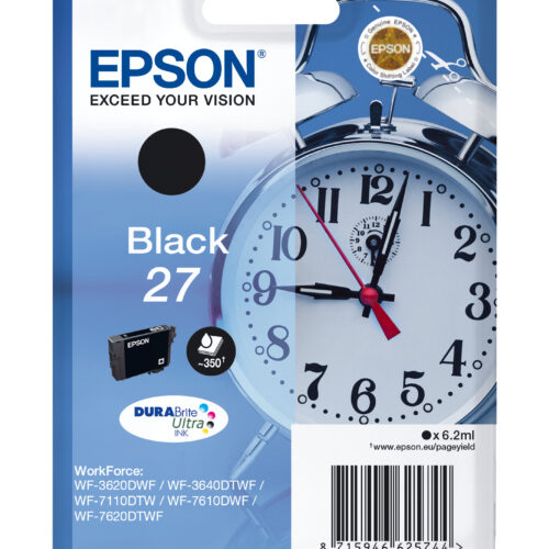 33622512_1694221086 Epson C13T27014012/27 Ink cartridge black, 350 pages 6,2ml for Epson WF 3620