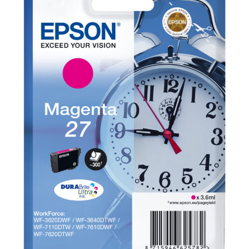 33622516_6178302370 Epson C13T27034012/27 Ink cartridge magenta, 300 pages 3,6ml for Epson WF 3620