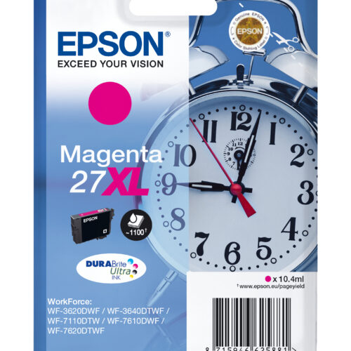 33622526_0427938168 Epson C13T27134012/27XL Ink cartridge magenta high-capacity, 1.100 pages 10,4ml for Epson WF 3620