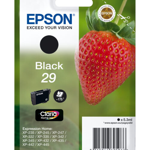 33622534_1555856043 Epson C13T29814012/29 Ink cartridge black, 175 pages 5,3ml for Epson XP 235/335