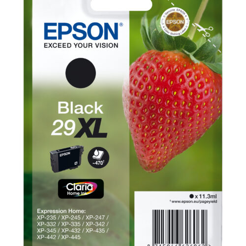 33622544_5513399103 Epson C13T29914012/29XL Ink cartridge black high-capacity, 470 pages ISO/IEC 19752 11,3ml for Epson XP 235/335