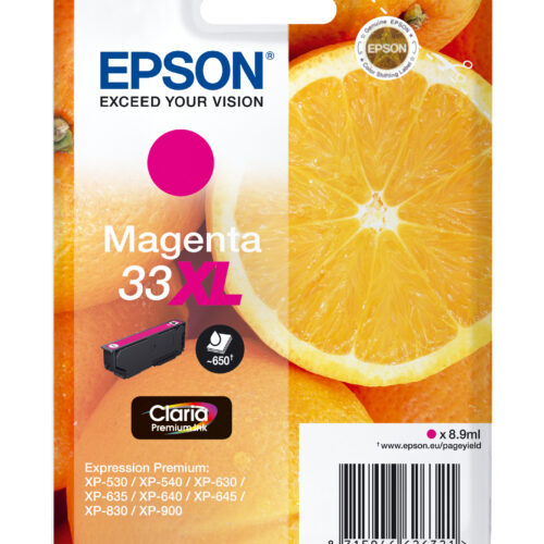 33622570_1368547674 Epson C13T33634012/33XL Ink cartridge magenta high-capacity, 650 pages ISO/IEC 19752 8,9ml for Epson XP 530
