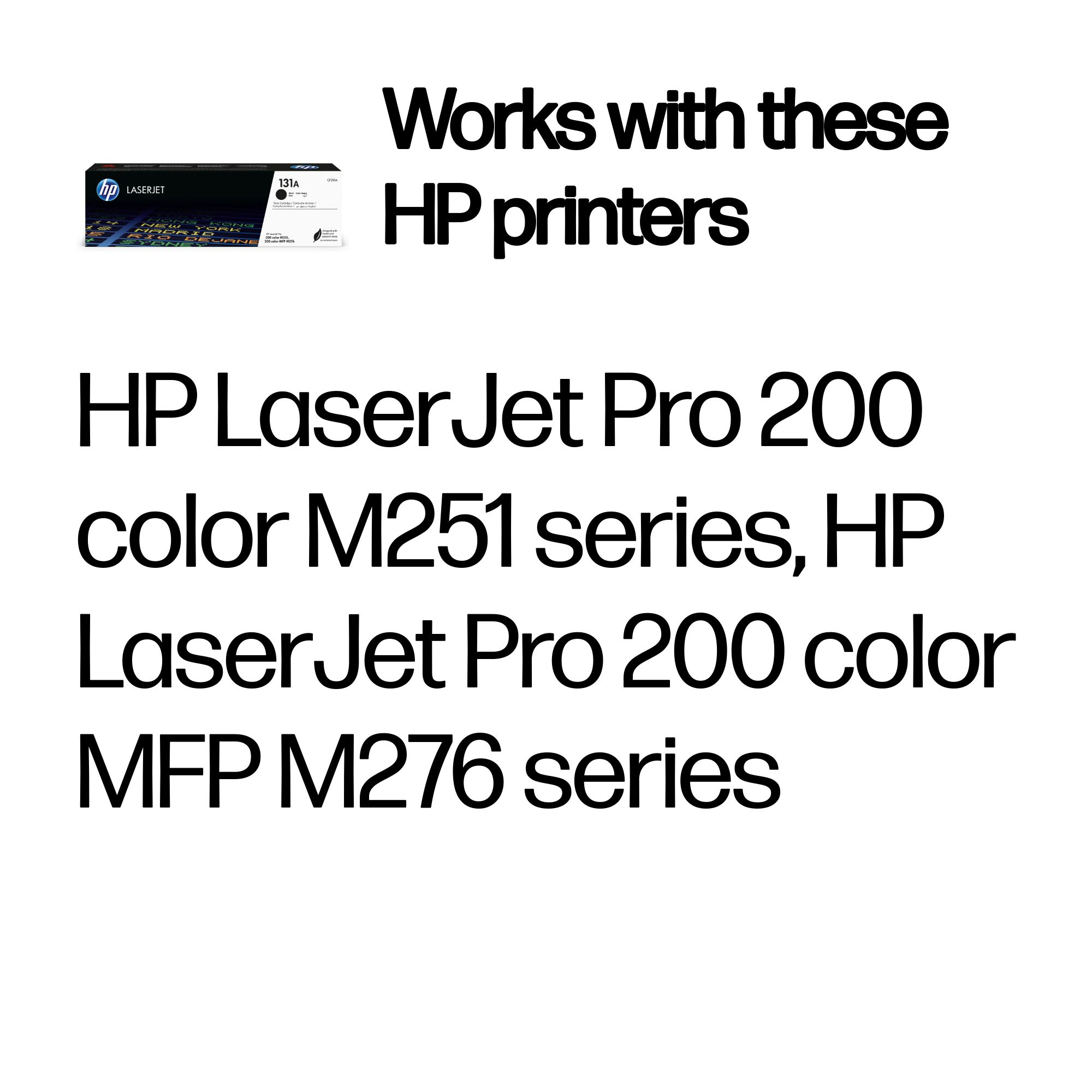 HP CF210A/131A Toner cartridge black, 1.600 pages ISO/IEC 19798 for HP Pro 200