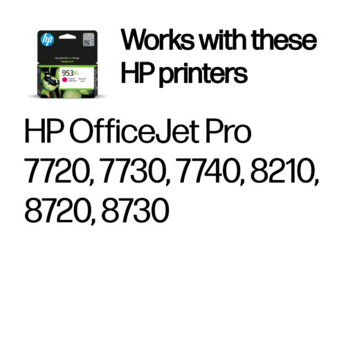 HP F6U17AE/953XL Ink cartridge magenta high-capacity, 1.450 pages 18.5ml for HP OfficeJet Pro 7700/8210/8710