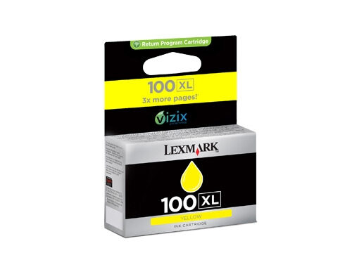 3515275_7142 Lexmark 14N1071E/100XL Ink cartridge yellow high-capacity return program, 600 pages ISO/IEC 24711 for Lexmark Prestige Pro/Prospect Pro
