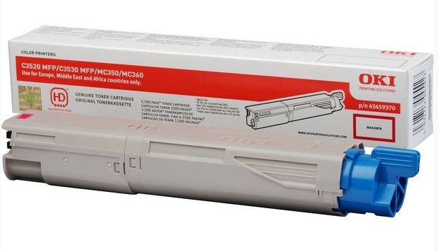 OKI 43459370 Toner-kit magenta, 2.500 pages/5% for OKI C 3520 MFP/3530 MFP