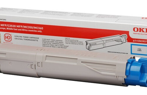 OKI 43459371 Toner-kit cyan, 2.500 pages/5% for OKI C 3520 MFP/3530 MFP