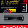 SanDisk Extreme Pro USB flash drive 256 GB USB Type-A 3.2 Gen 1 (3.1 Gen 1) Black