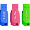 SanDisk Cruzer Blade 16GB USB flash drive USB Type-A 2.0 Blue, Green, Pink