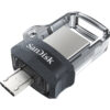 SanDisk Ultra Dual m3.0 USB flash drive 256 GB USB Type-A / Micro-USB 3.2 Gen 1 (3.1 Gen 1) Black, Silver, Transparent