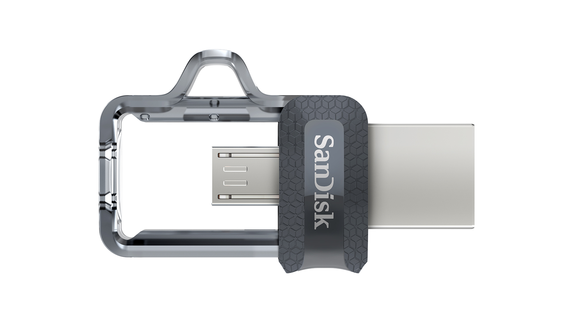 SanDisk Ultra Dual m3.0 USB flash drive 256 GB USB Type-A / Micro-USB 3.2 Gen 1 (3.1 Gen 1) Black, Silver, Transparent