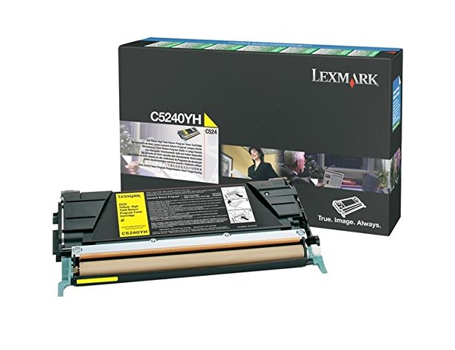 Lexmark C5240YH Toner-kit yellow high-capacity return program, 5.000 pages/5% for Lexmark C 524/532/534