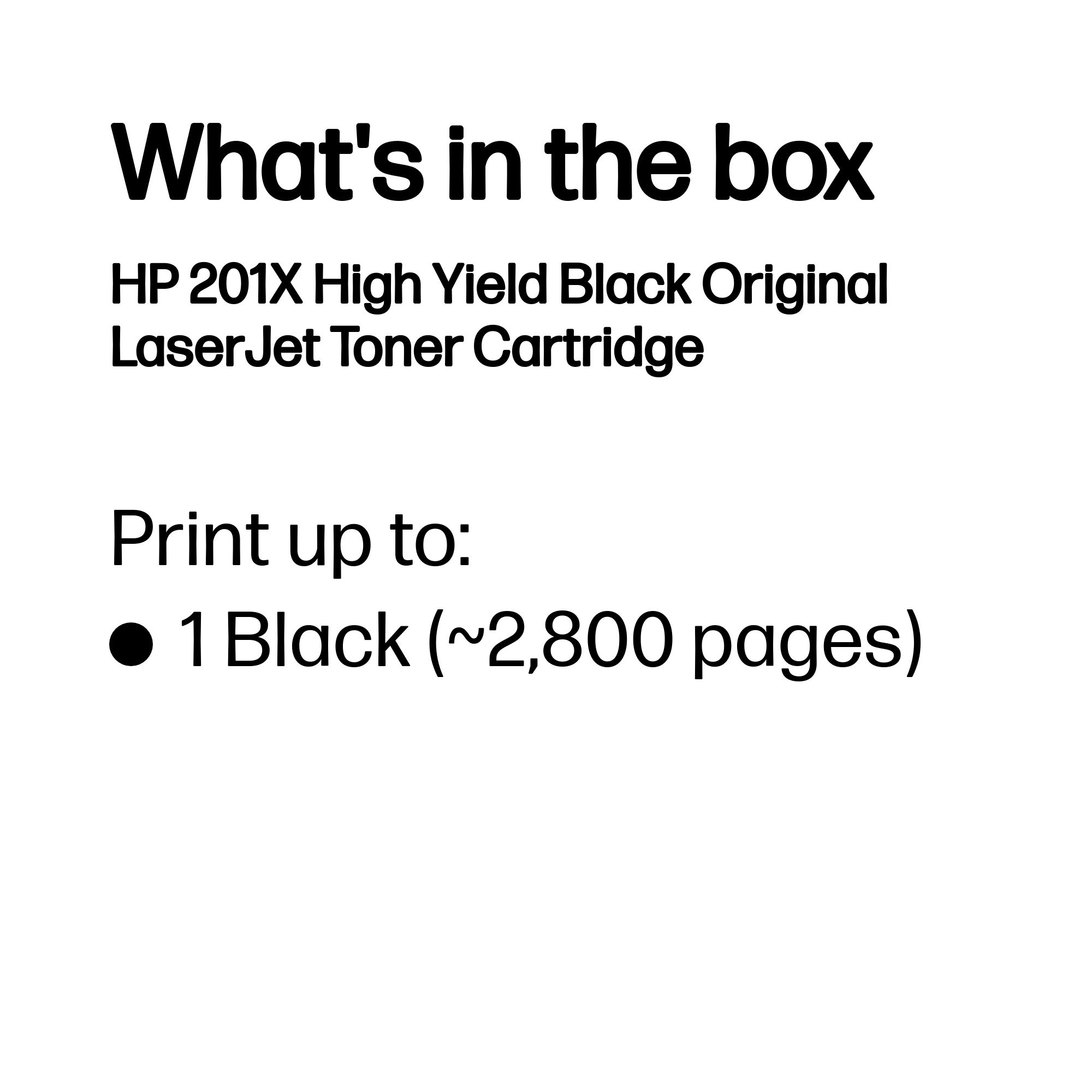 HP CF400X/201X Toner cartridge black high-capacity, 2.800 pages ISO/IEC 19752 for HP Pro M 252
