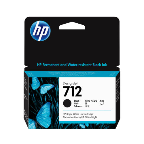 HP 3ED70A/712 Ink cartridge black 38ml for HP DesignJet T 200