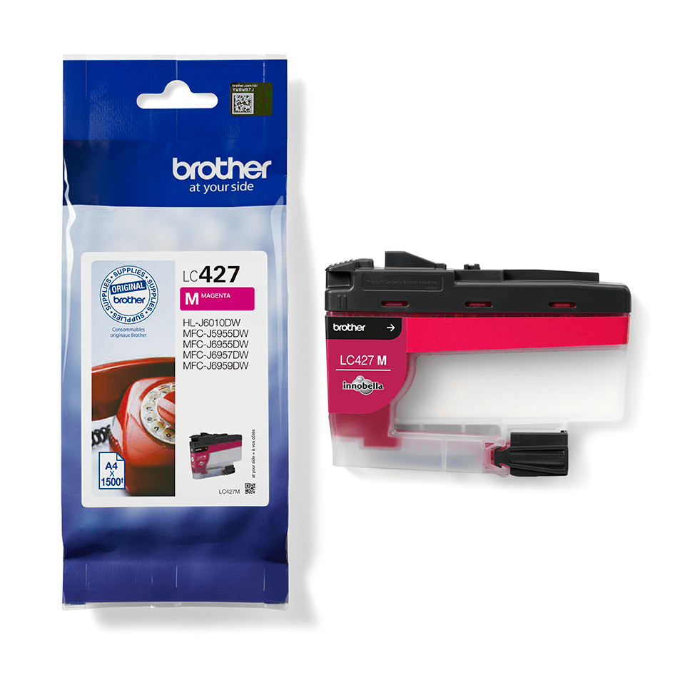 35eff8f4c1acb50924160019c13f15222b44c642 Brother LC-427M Ink cartridge magenta, 1.500 pages ISO/IEC 24711 for Brother MFC-J 5955