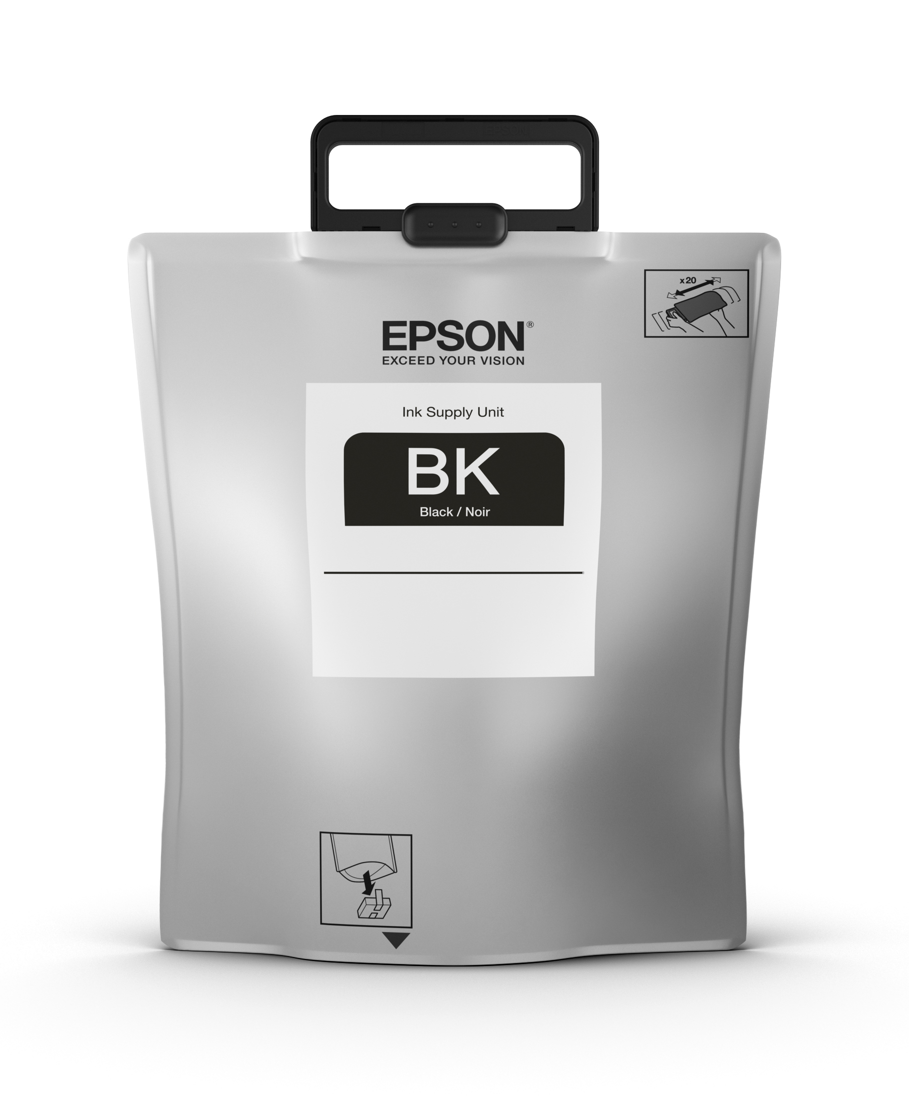 Epson C13T974100/T9741 Ink cartridge black, 86.000 pages 1520,5ml for Epson WF-C 869