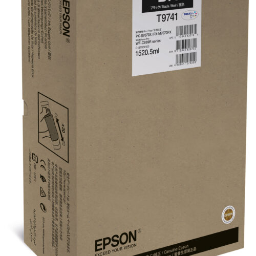 Epson C13T974100/T9741 Ink cartridge black, 86.000 pages 1520,5ml for Epson WF-C 869