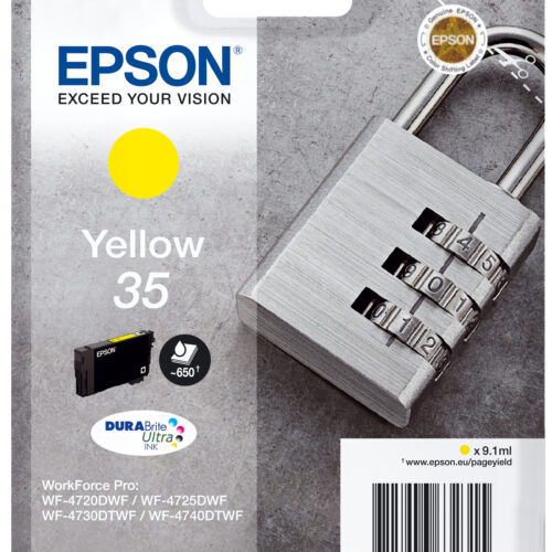 36132245_3574270924 Epson C13T35844010/35 Ink cartridge yellow, 650 pages 9,1ml for Epson WF-4720